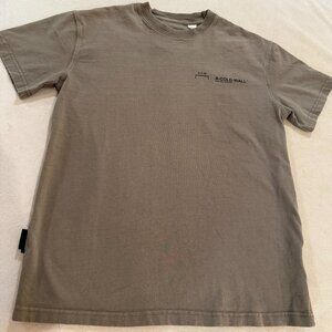 A-COLD-WALL* (ACW*) logo-print t-shirt in a grey/taupe color. Men's Small.